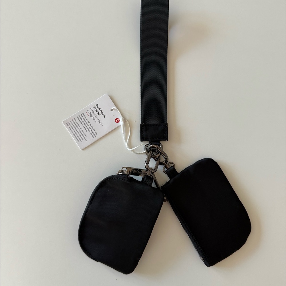 Lululemon Black Dual Pouch Wristlet - Picture 4 of 4